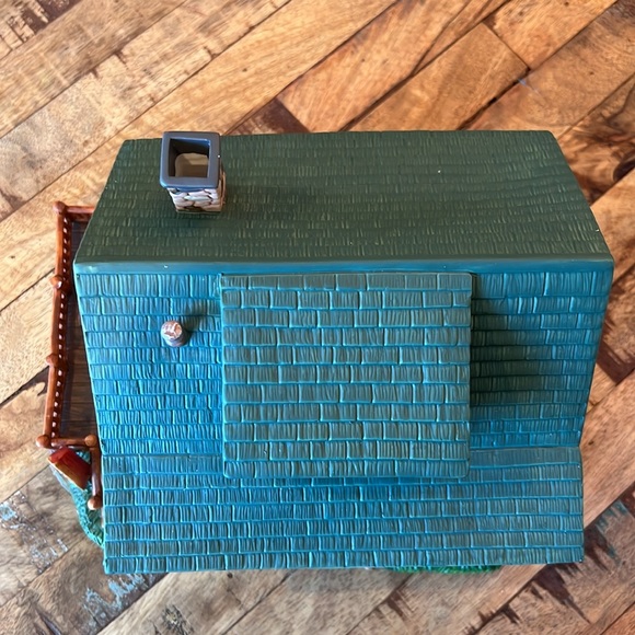 Heartland Valley Village Limited Edition Log Cabin Porcelain Lighted House w BOX - Picture 8 of 14